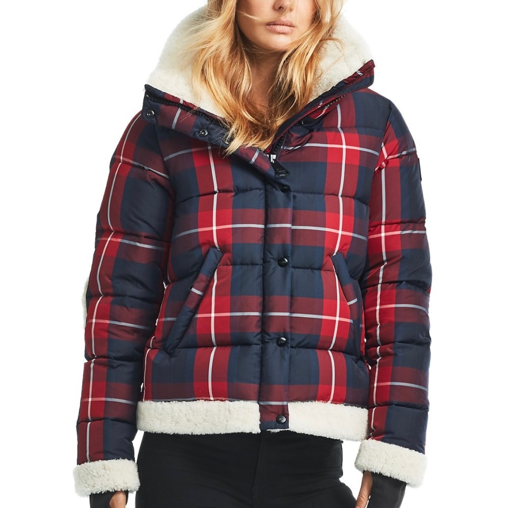 SAM Mackenzie Plaid Puffer Jacket